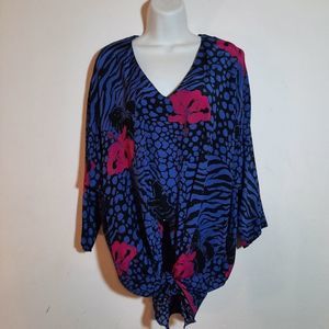 Vintage Carole Little floral animal print…